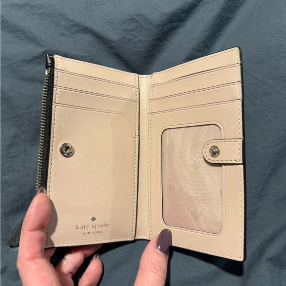 Kate Spade Black Leather Card Holder - Picture 3 of 4